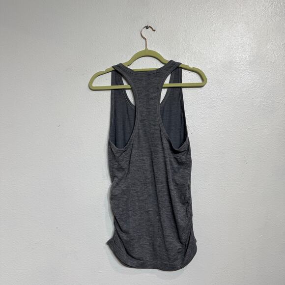 Athleta Gray Speedlight Seamless Ruched Tank Top  Sz S - Picture 7 of 10